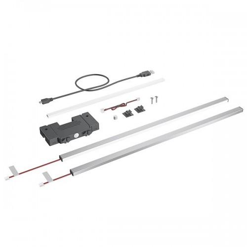 KIT DE FINITION ILLUMINATION POUR TIROIR AVANTECH YOU - 500 MM - INOX HETTICH