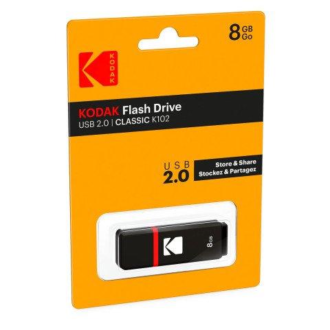KODAK CLÉ USB CLASSIC K103 8 GO USB 2.0 (USB-A) NOIR/ROUGE