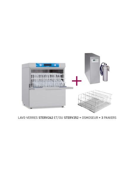 Lave-verres panier 40x40 ELETTROBAR avec osmoseur  Référence: STERV242_0