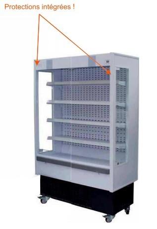 Location de vitrine réfrigérée semi-verticale - SMALL - 0°C à +4°C, 5 niveaux modulables_0