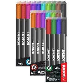 LOT DE 6 - MARQUEUR PERMANENT 'K MARKER FINE', M, ÉTUI DE 6