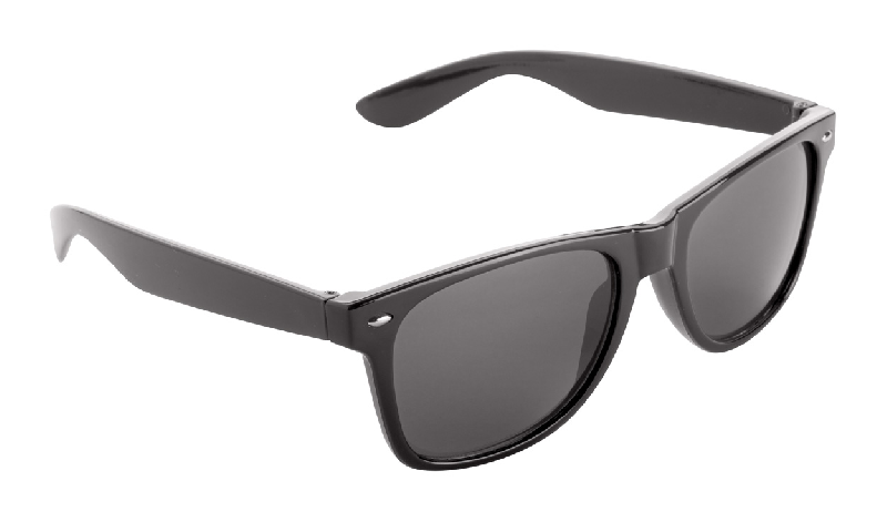 Lunettes de soleil 'Xaloc' - en plastique avec protection UV 400 - couleur noire_0
