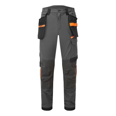 PORTWEST EV440 PANTALON DE TRAVAIL STRETCH HOLSTER EV4 GRIS MÉTAL - TAILLE 36 - STANDARD