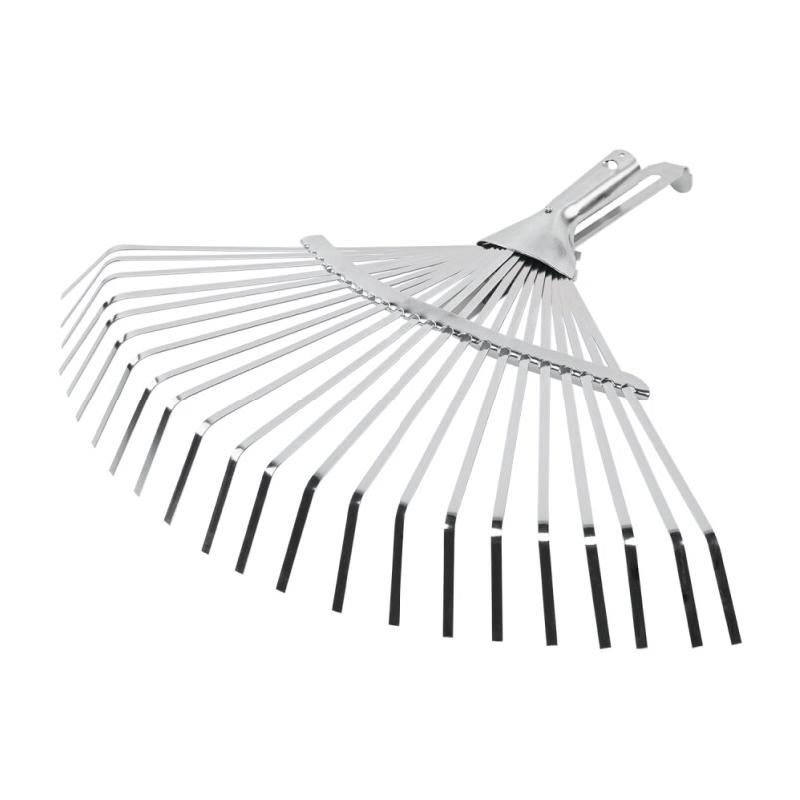 Râteau à feuilles réglable sans manche, 22 dents, en aluminium - 5907544409427_0