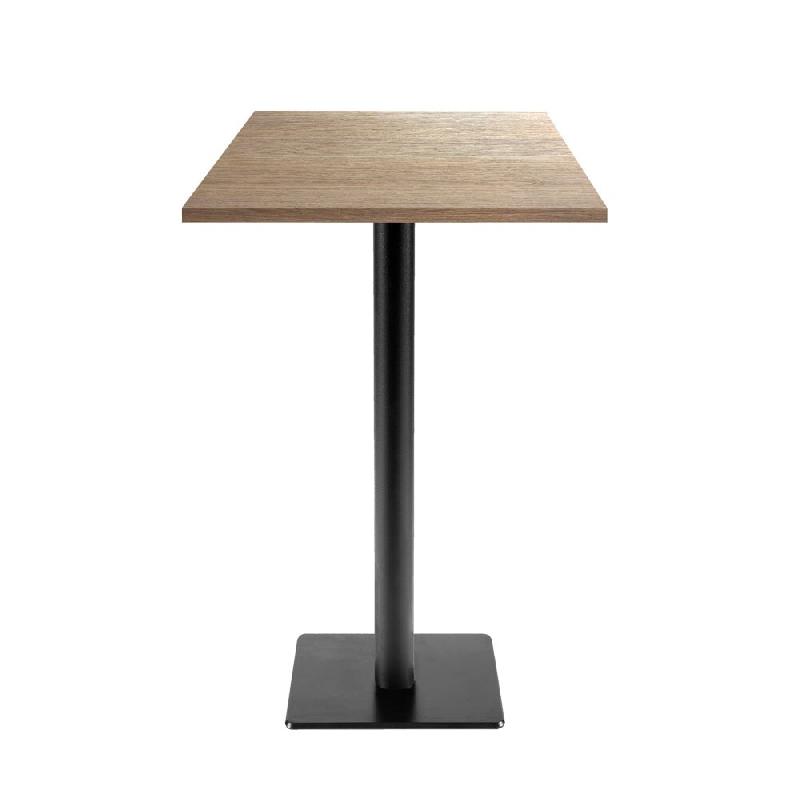 RestooTab - Mange-debout Milan T 50x50cm décor chêne vicenz - marron fonte TB-MITFF-5050M-CH.VIC_0