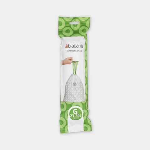 Sacs poubelle PerfectFit Brabantia - Code G (23-30 litres) - Rouleau de 10 sacs_0