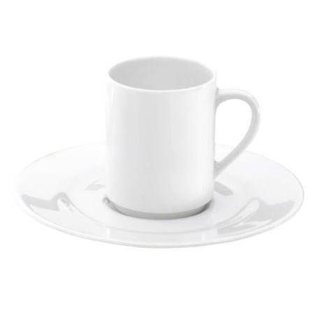 SOUCOUPE À MOKA BLANCHE 13,2CM EN PORCELAINE - LOT DE 12 - PILLIVUYT - VALENCAY