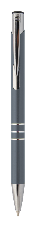 Stylo en aluminium recyclé - encre bleue - couleur gris foncé - poids 7g_0