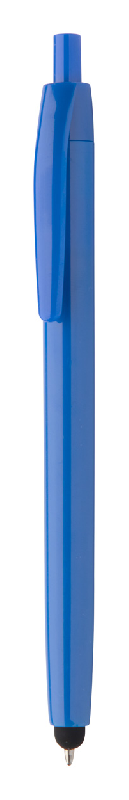 Stylo à bille en plastique - large clip personnalisable - encre bleue_0