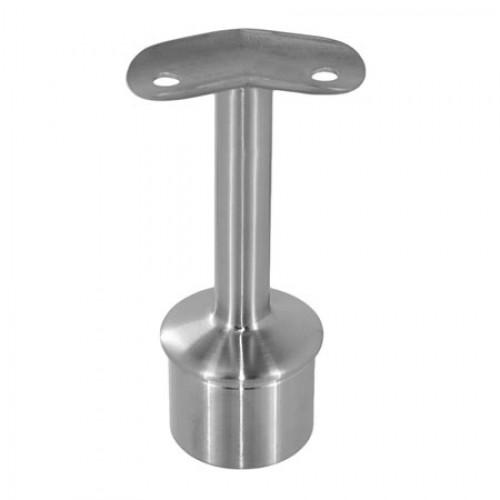 SUPPORT DE MAIN-COURANTE - POTEAU ROND - INOX BROSSÉ 316 - 135° - BROSSÉ GR320 - ANGLE À 135° DESIGN PRODUCTION
