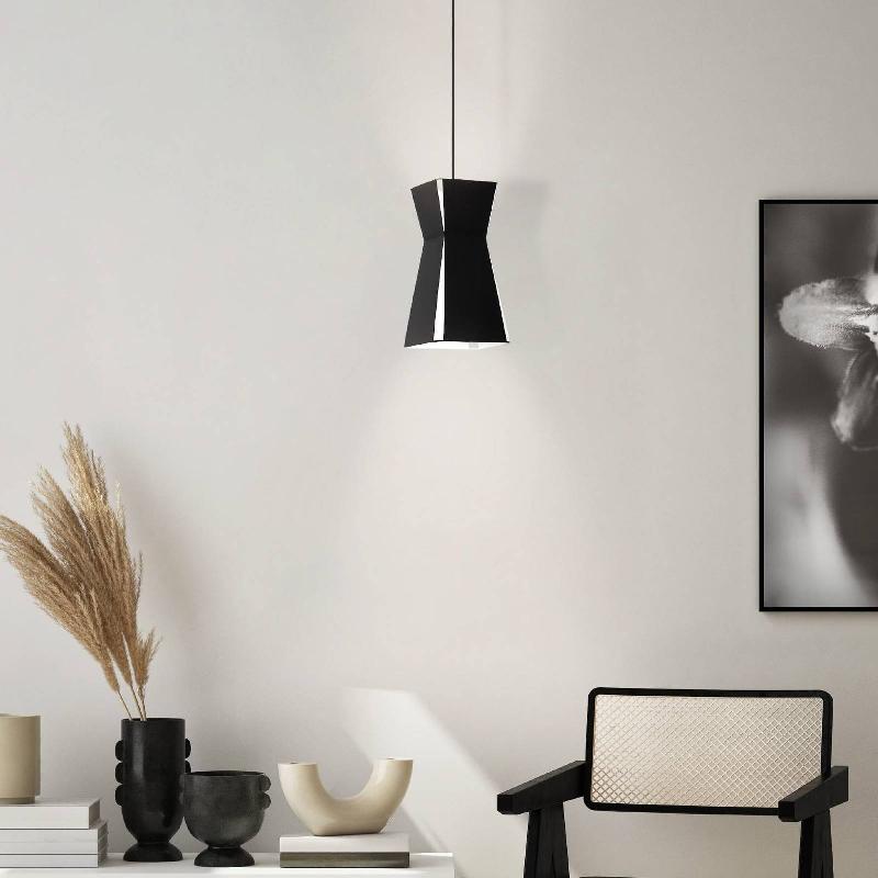 EGLO SUSPENSION VALECROSIA, NOIRE, 18 CM X 18 CM