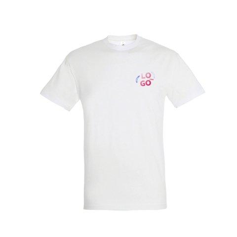 T-SHIRT MIXTE MANCHES COURTES PUBLICITAIRE SOL'S - 150 G/M² BLANC - MARQUAGE MULTICOLORE