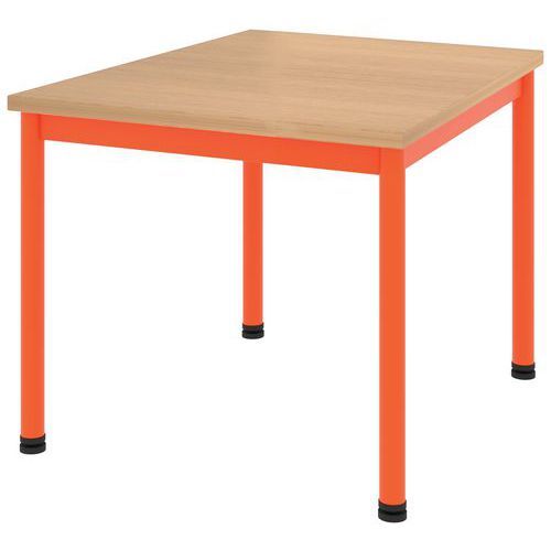 TABLE COMITE 80X80 T2 - 4P STRA ABS HÊTRE SORANO/ORANGE 2004 - RODET