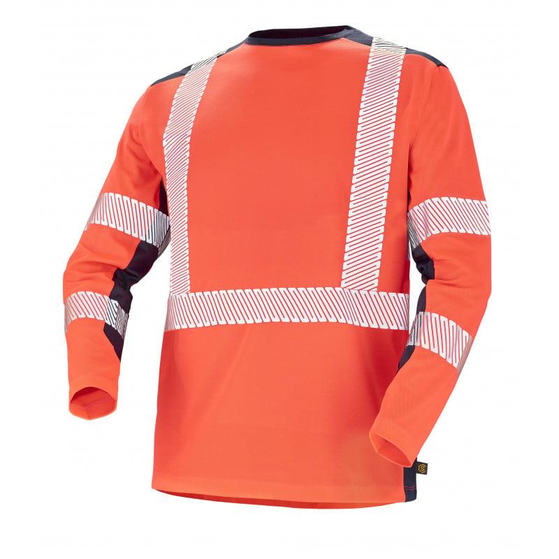 Tee Shirt Manches Longues Fluo Safe Cepovett Safety | 22-9T81-9924_0