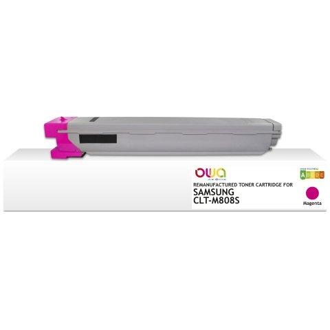 TONER REMANUFACTURÉ OWA - STANDARD - MAGENTA - POUR SAMSUNG CLT-M808S/ELS, SAMSUNG CLT-M808S/ELS - TONER COMPATIBLE