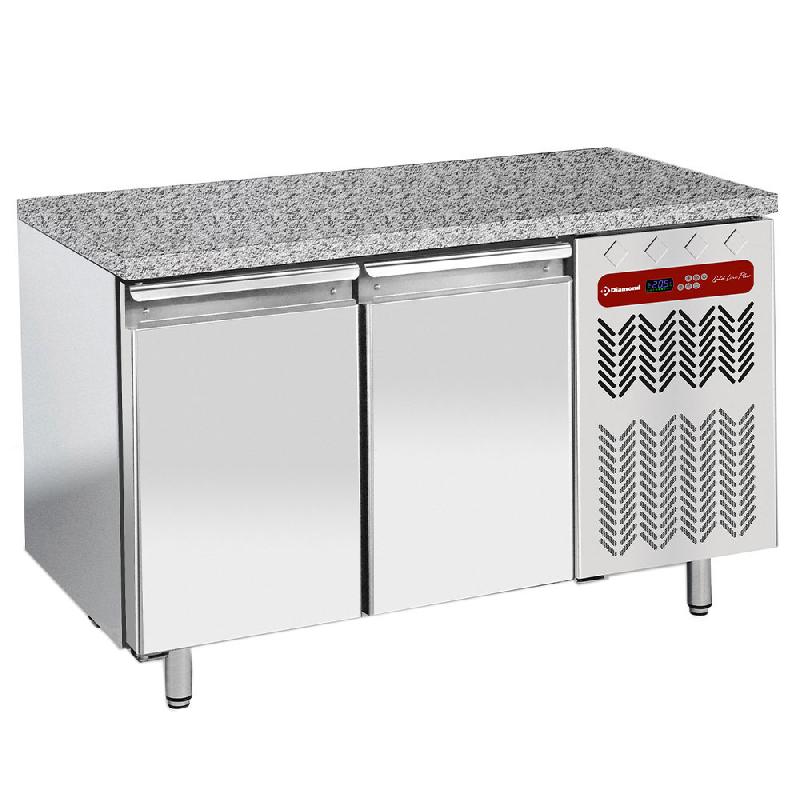 Tour patissier positif ventilée 2 portes en 600x400 dessus en granit - PTP2N/HG-R2_0