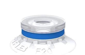 Ventouse pneumatique F20 en silicone - conforme FDA et EU - pour surfaces planes avec faible écrasement_0
