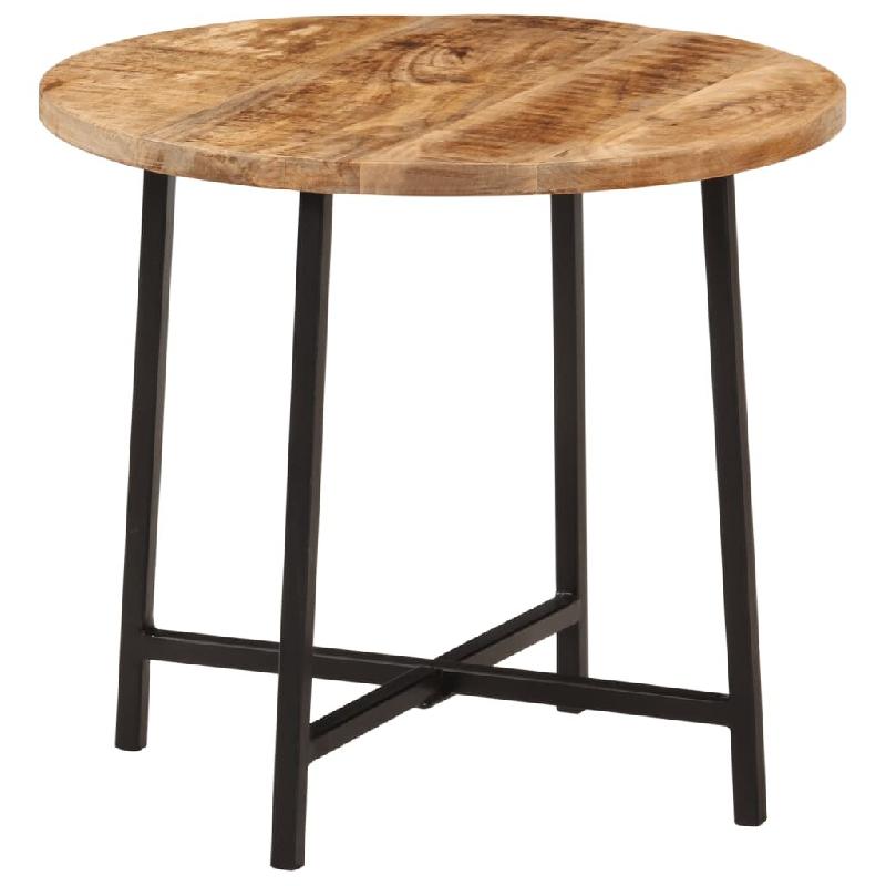 VidaXL Table basse 45x45x40 cm bois de manguier solide et fer Modèle Élégia - 371969_0