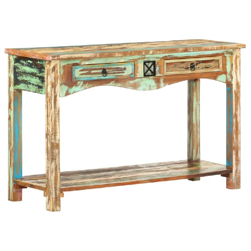 VidaXL Table console 120x40x75 cm Bois solide de récupération Modèle Luna Design - 247925_0