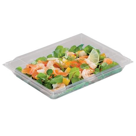 30 BOÎTES À SALADE TRANSPARENTES + COUVERCLE 900 CC