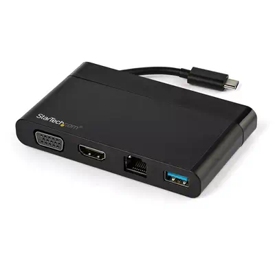 Adaptateur Multiport USB-C avec HDMI, VGA, Gigabit Ethernet & USB 3.0 - Mini Dock USB-C vers 4K HDMI_0