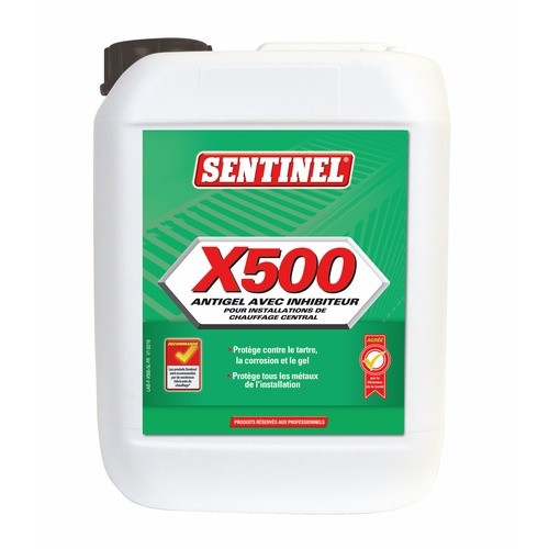 ANTIGEL ET INHIBITEUR X500 POUR CHAUFFAGE CENTRAL - 5L SENTINEL