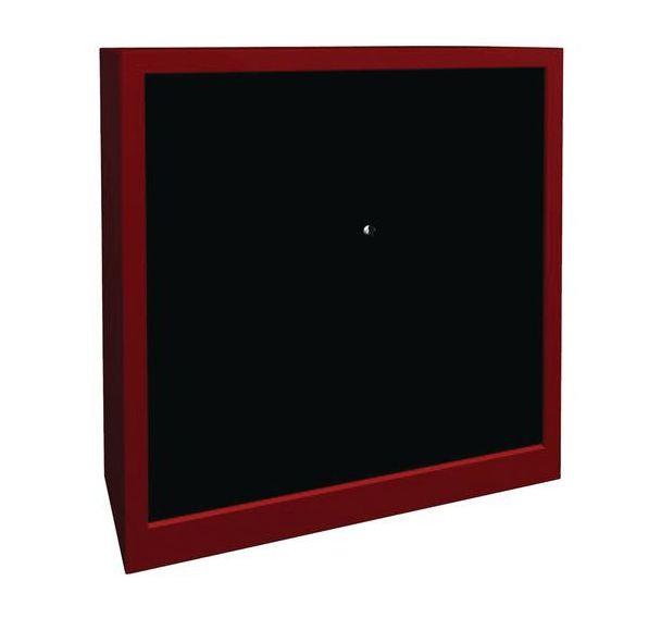 ARMOIRE À RIDEAUX LARGEUR 80 HAUTEUR 102 CM ROUGE-NOIR - MANUTAN COLLECTIVITÉS