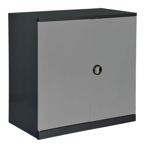 ARMOIRE BASSE 1000 X 500 X HT 1000 ANTHRACITE/ GRIS CLAIR - ANJOU TOLERIE