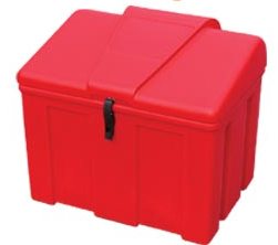 Bac à sel ou à sable PEHD 110 litres rouge - Résistant aux intempéries et anti-UV_0