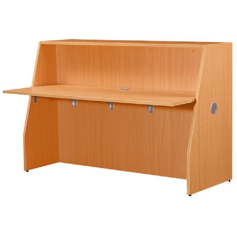 BANQUE D'ACCUEIL DROITE NF ENVIRONNEMENT - CHÊNE  - H.110 X L.145 X P. 85 CM