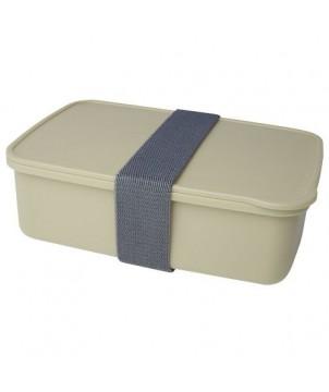 BOÎTE À LUNCH DOVI EN PLASTIQUE RECYCLÉ - BEIGE - VAISSELLE JETABLE ET INCASSABLE PERSONNALISÉE