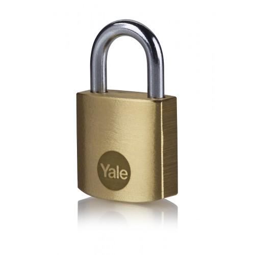 CADENAS EN LAITON - 25 MM - ANSE EN ACIER - 3 CLÉS INCLUSES YALE