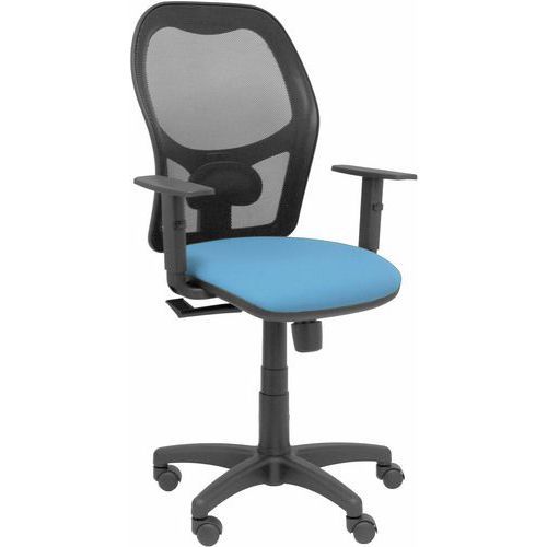 CHAISE ALOCÉN AVEC BRAS RÉGLABLE ROUE PARQUET - BLEU CIEL - PIQUERAS Y CRESPO