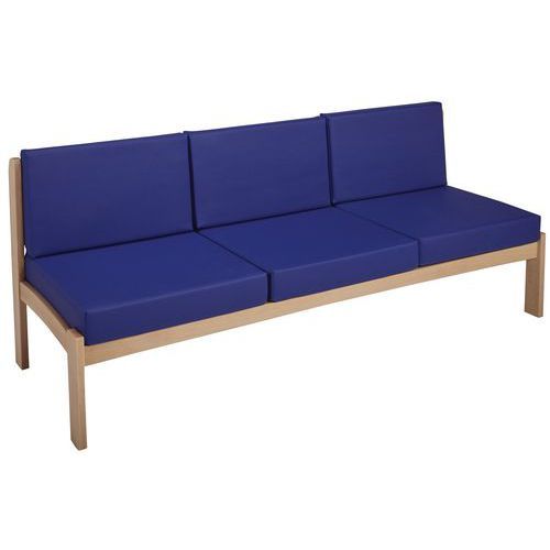 CHAUFFEUSE 3 PLACES AUTIZE STRUCTURE NATUREL PVC BLEU - MANUTAN EXPERT