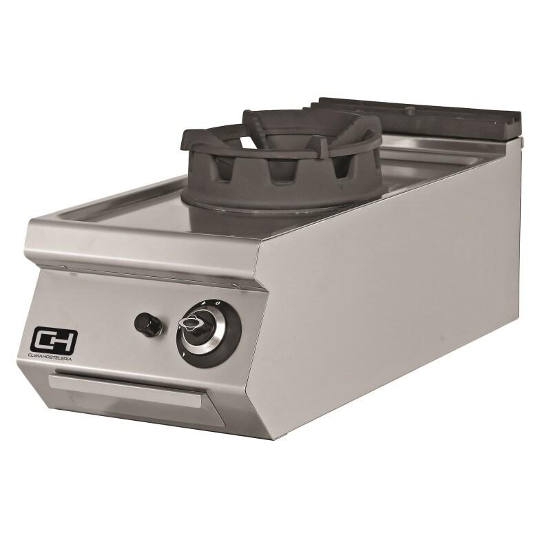 Climahosteleria Wok à gaz Cuisinière de table 1 brûleur 18 kW 400x900x300h mm EMPPLS9WK010 Line 900 Istanbul - EMPPLS9WK010_0