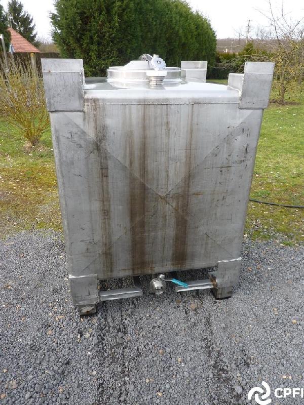 Container (IBC/GRV) inox carré 1000L - CON014_0