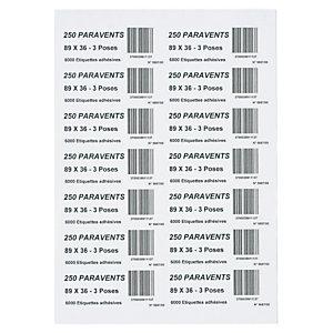 ÉTIQUETTE D'ADRESSAGE RAJA 99X33,9 MM