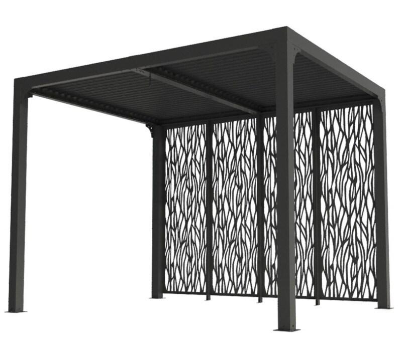 HABRITA Pergola Bioclimatique 7.20m² Gris Anthracite per2430mbi - gris 3701406700453_0