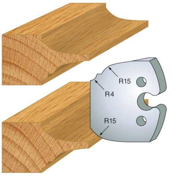 JEU DE 2 FERS DE TOUPIE HAUTEUR 50MM N°252 - PLATE-BANDE DOUBLE