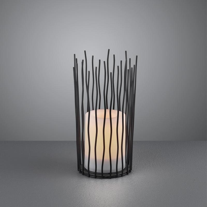 REALITY LEUCHTEN LAMPE À POSER SOLAIRE LED CORO, AVEC EFFET FLAMME