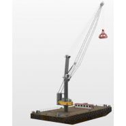 Lbs 600 grue pivotante sur barge - liebherr - charge lourge 150t_0