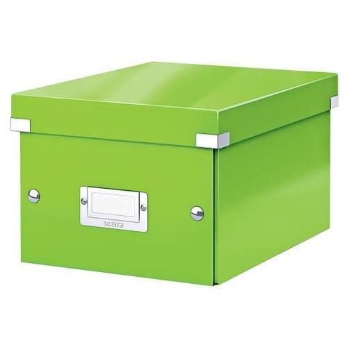 Leitz boîte Click&Store - Format S A5 - Dimensions : L21.6 x H16 x P28.2 cm - Coloris Vert_0