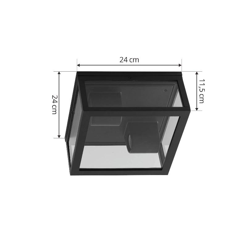 LINDBY KREMENA PLAFONNIER D\'EXTÉRIEUR, NOIR