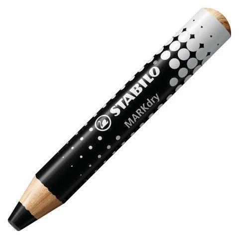 LOT DE 5 - CRAYON MARQUEUR EFFAÇABLE À SEC STABILO MARKDRY NOIR