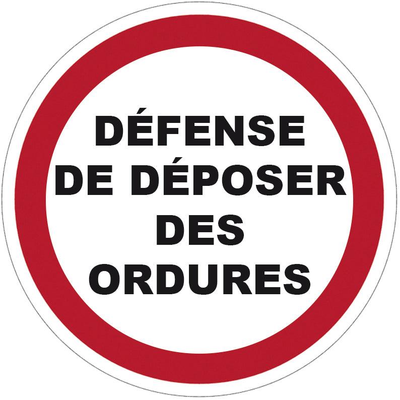 Panneau de signalisation ordures - 190509_0
