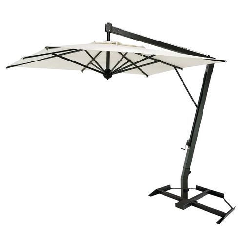 PARASOL LEONARDO BRACCIO 4 X 4 M SANS VOLANT - TOILE ÉCRU - SCOLARO