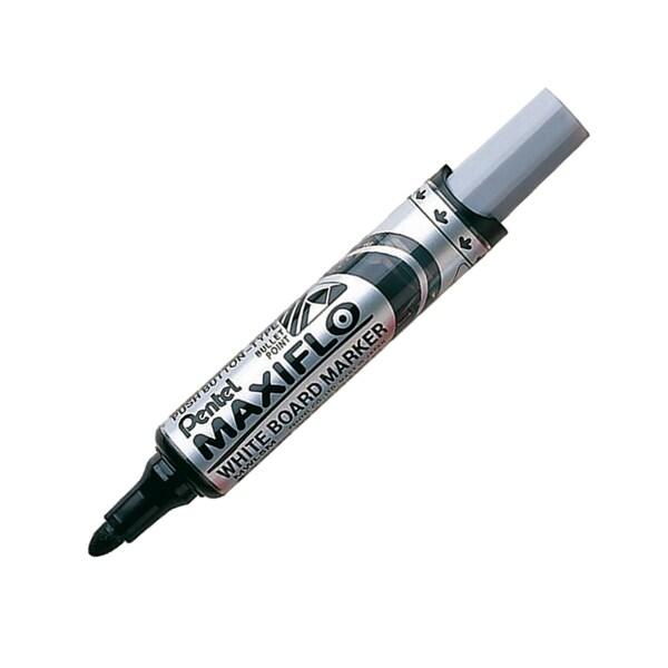 Pentel Maxiflo Green Label Marqueur pour Tableau Blanc à Pointe conique large Noir - noir plastique MWL5M-A_0