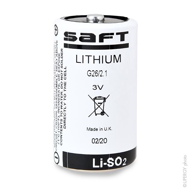 Pile lithium G26 D 3V 7.75Ah - marque Saft - unité de vente : 1_0
