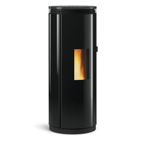 Poêle à granulés Pamela - verre noir tempéré - électronique - 8 kW - étanche - compatible RT 2012_0