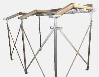 Portique boucherie spécial en inox alimentaire 304L - sur mesure pour chambres froides - Traina Frères_0